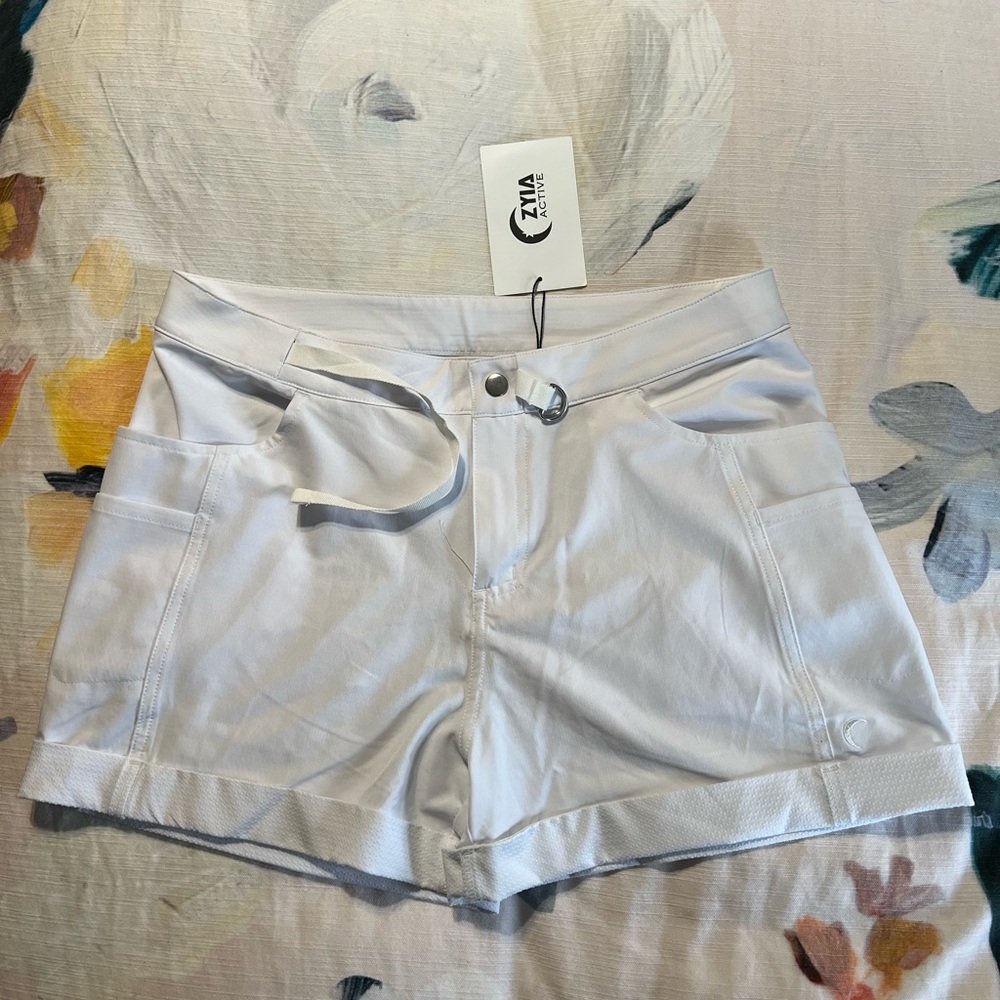 Zyia White Not Just A Trail Short